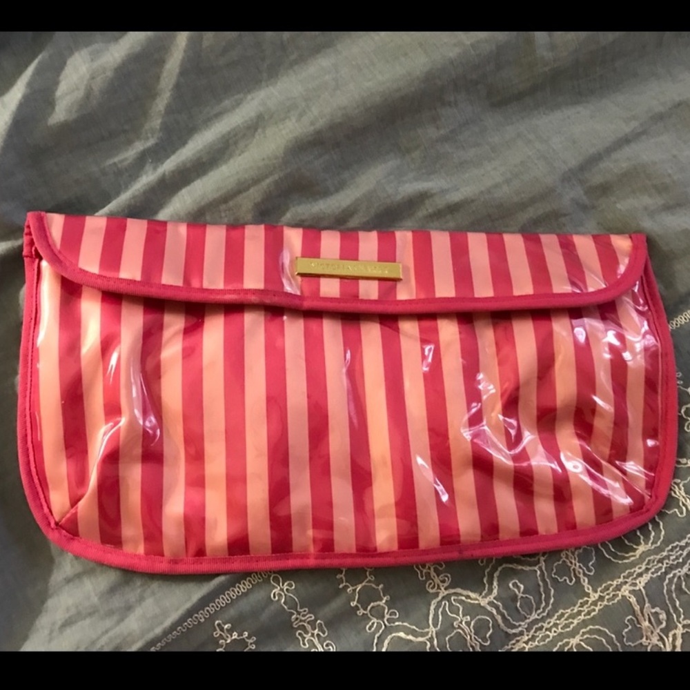 Victoria’s Secret Heat Tools Travel Case – Pink Stripes NWT